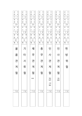 문서보존표지(화일용)